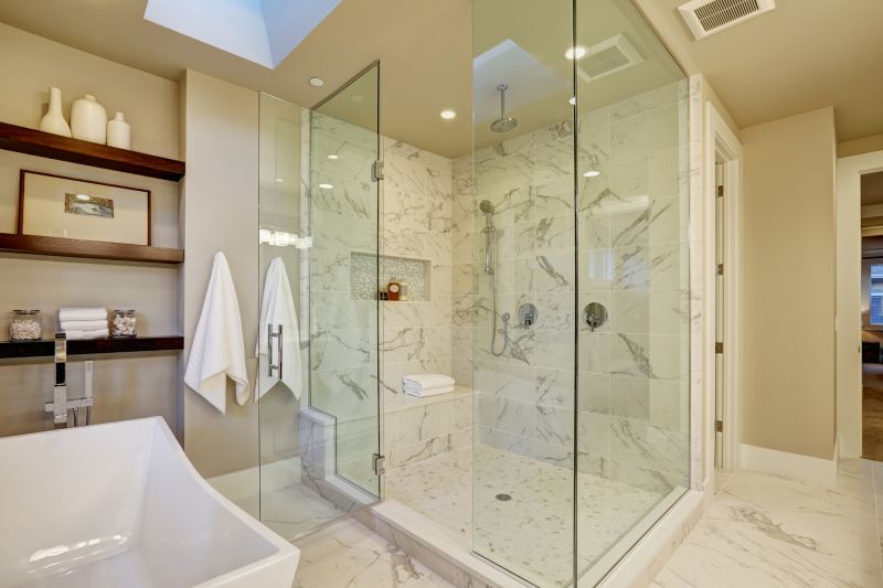 Open-Concept Shower